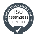 icone certification ISO 45001:2018 Socomore for socoblade leading edge protection